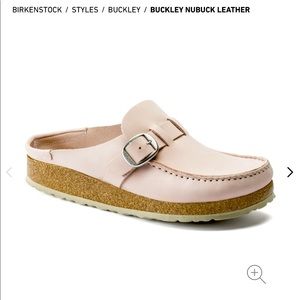 The BIRKENSTOCK Buckley in dusty rose size 8.